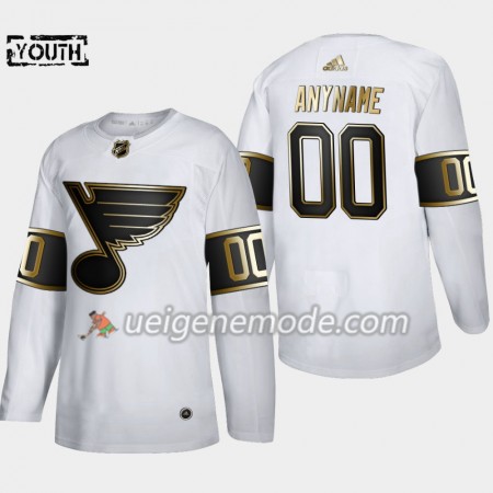 Kinder Eishockey St. Louis Blues Trikot Custom Adidas 2019-2020 Golden Edition Weiß Authentic